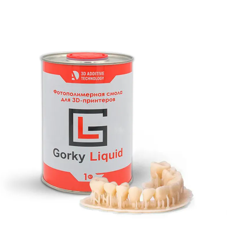 Фотополимерная смола Gorky Liquid Dental Crown, бежевая А2 (1 кг)