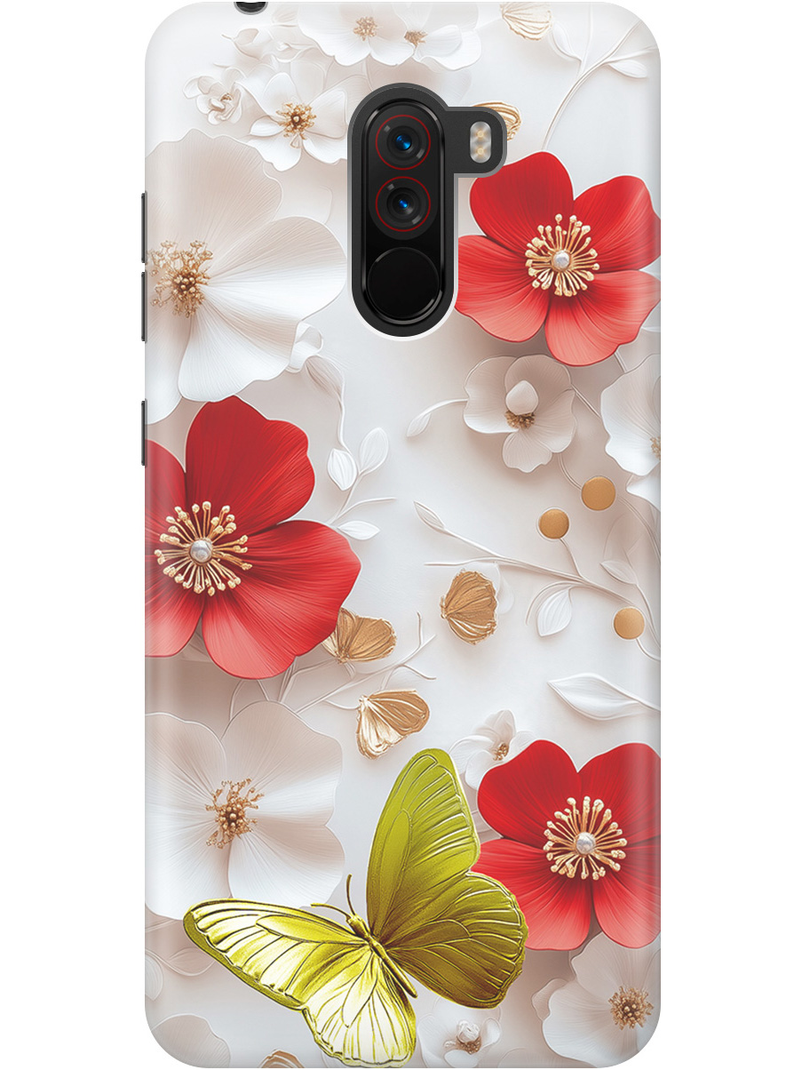 

Силиконовый чехол на Xiaomi Pocophone F1 с принтом "Золотая бабочка" прозрачный, Прозрачный;белый;золотистый;красный, 719373323