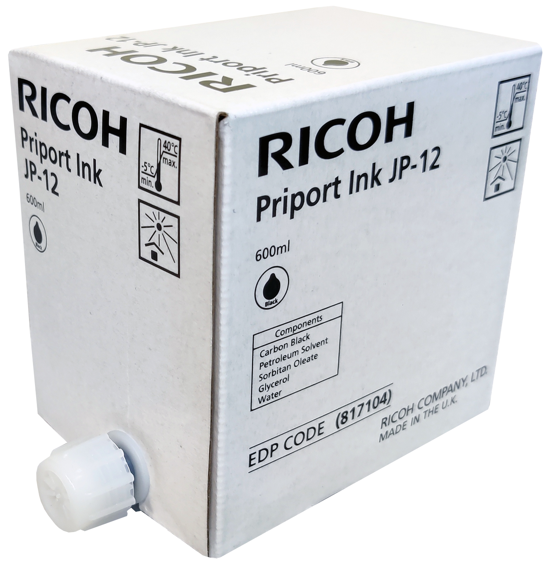 Краска Ricoh JP-12 (CPI-7) черная #817104
