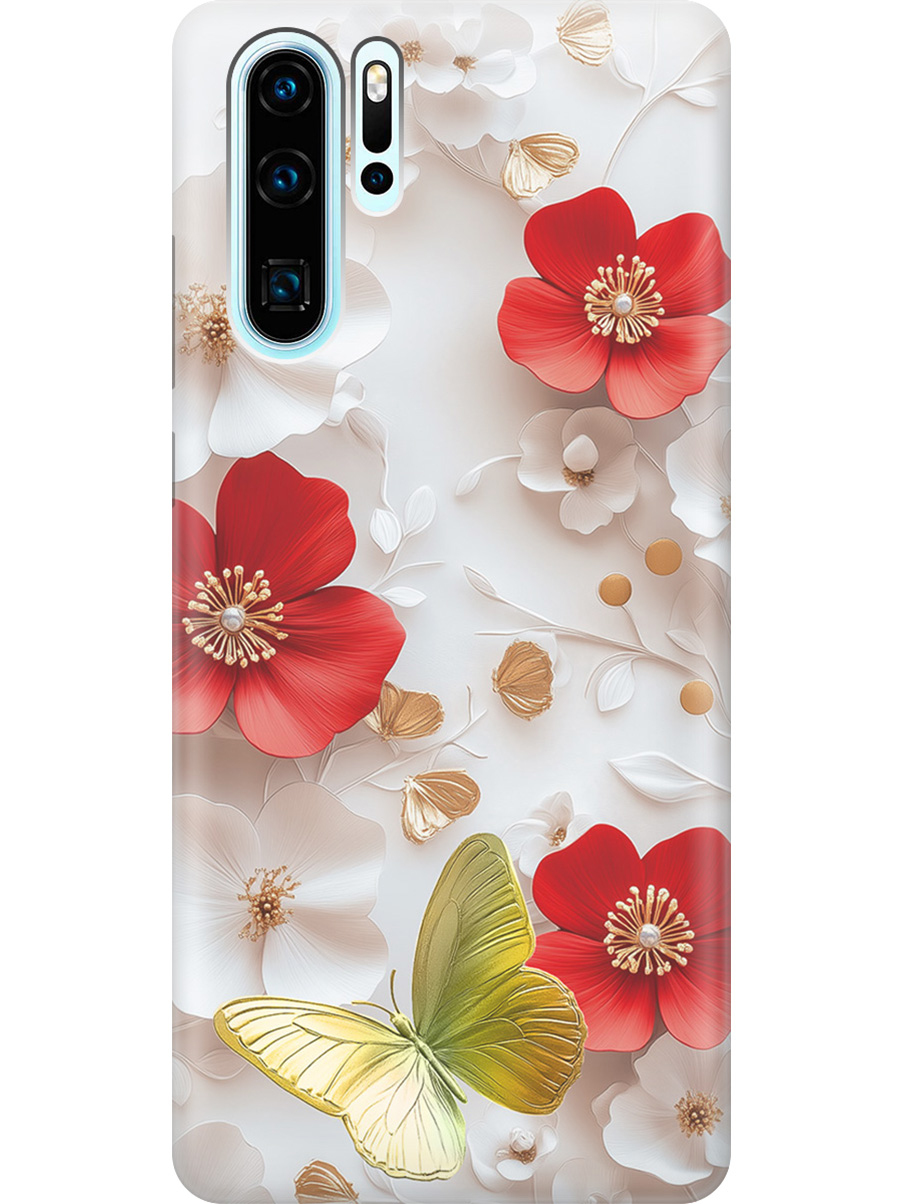 

Силиконовый чехол на Huawei P30 Pro с принтом "Золотая бабочка" прозрачный, Прозрачный;белый;золотистый;красный, 720762423