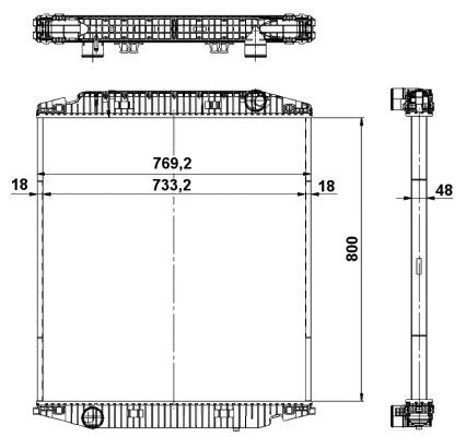 

Радиатор охлаждения двигателя NRF 539567