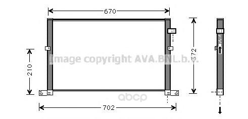 

Радиатор охлаждения двигателя Ava FD5334