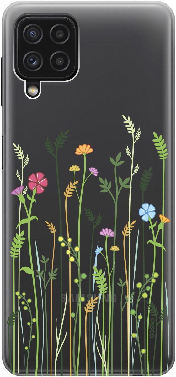 

Чехол на Samsung Galaxy A22 "Flowers and Fern" прозрачный, Прозрачный;желтый, 2152