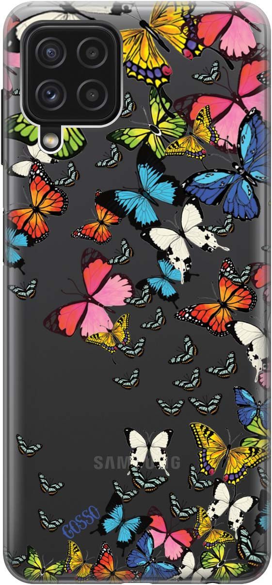 

Чехол на Samsung Galaxy A22 "Magic Butterflies" прозрачный, Прозрачный;желтый, 2152