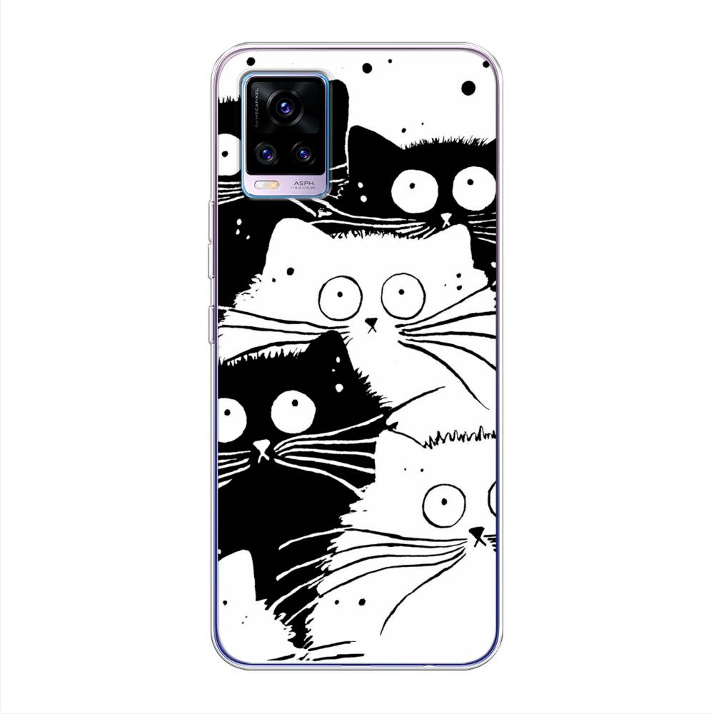 

Чехол Awog на Vivo V20 "Коты черно-белые", Разноцветный, 263350-2