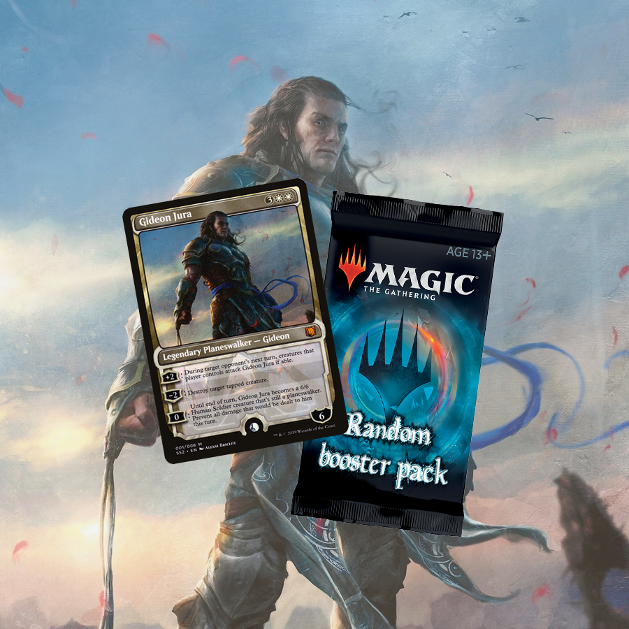 

Настольная игра Magic The Gathering: MTG Gideon pack мироходец + случайный бустер