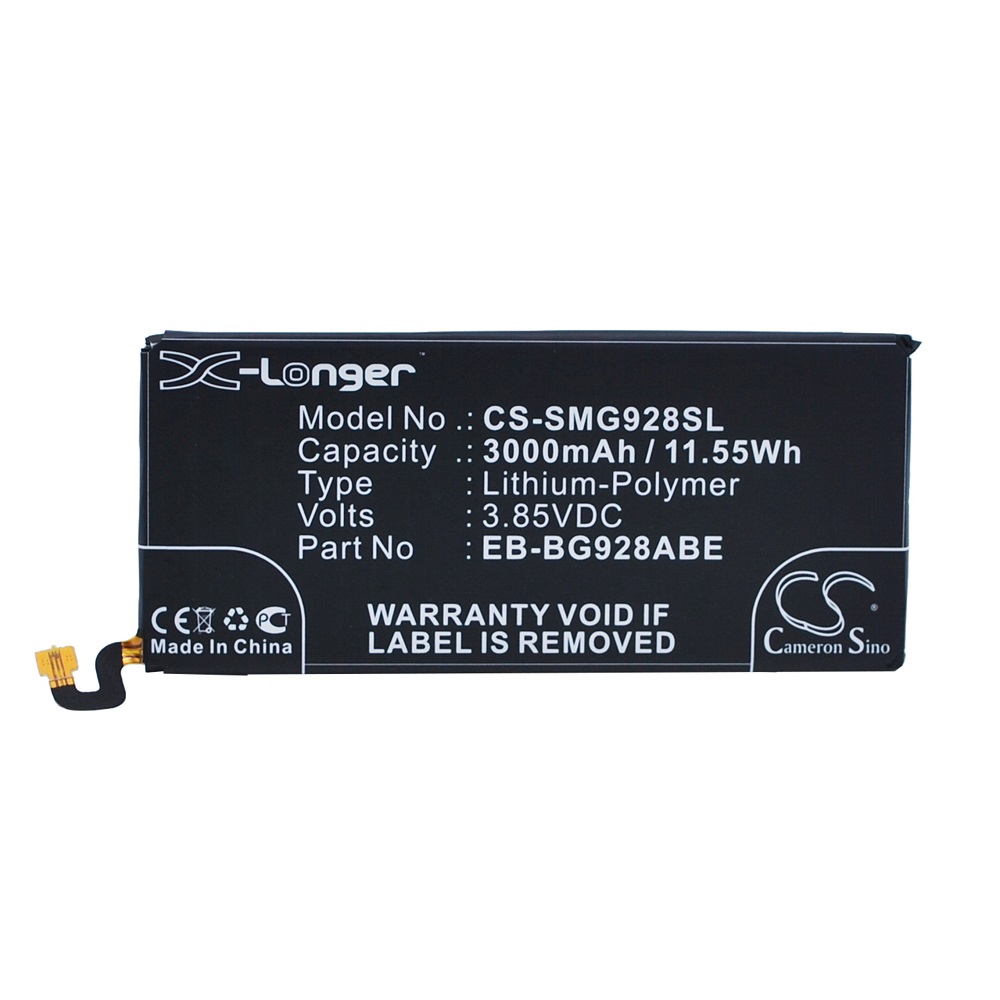 фото Аккумулятор cs-smg928sl eb-bg928abe для samsung galaxy s6 edge+, 3.85v/3000mah/11.55wh cameron sino