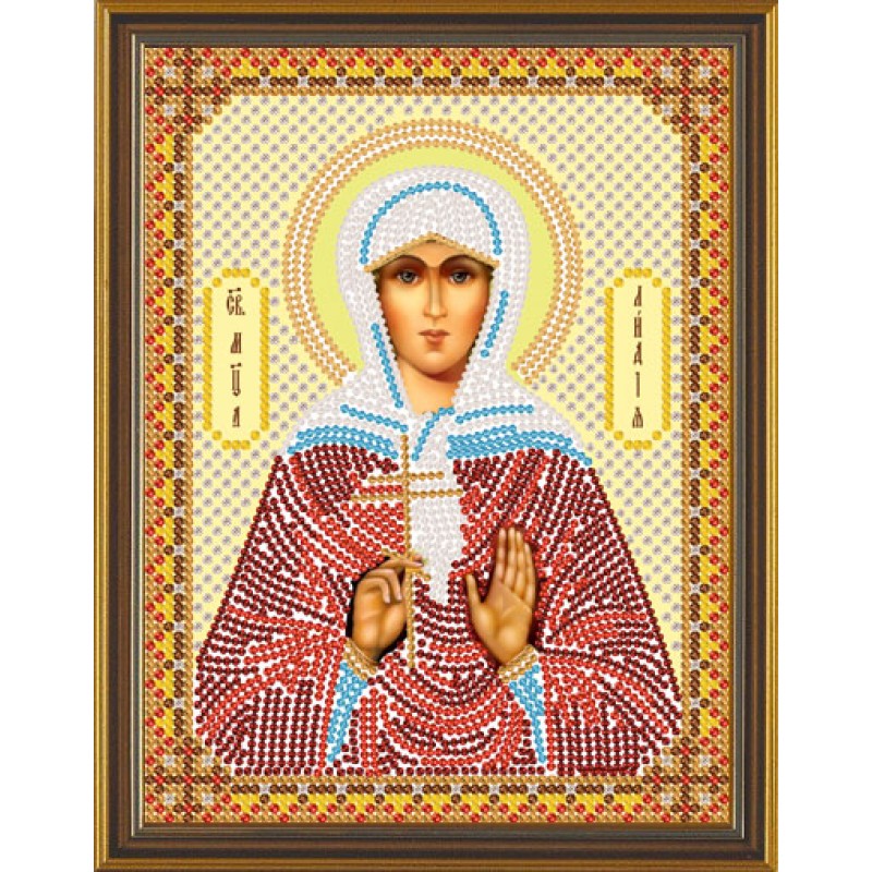 

Вышивка бисером Нова Слобода Святая Мученица Лидия Иллирийская, 13*17 см