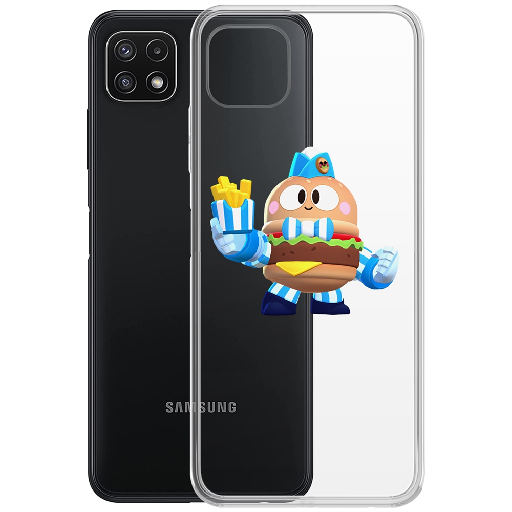 

Чехол-накладка Brawl Stars-Бургер Лу для Samsung Galaxy A22s (A226)