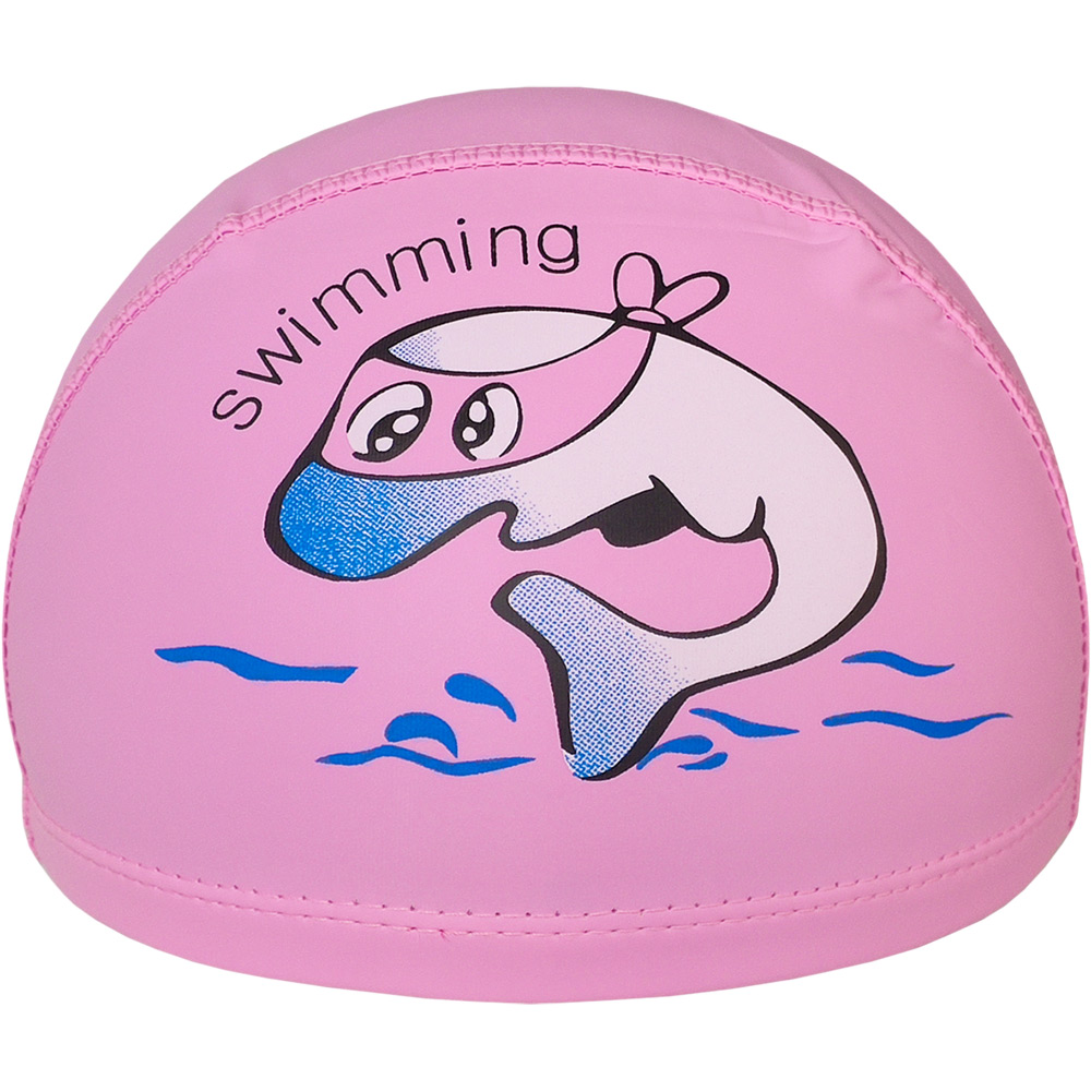 

Шапочка для плавания Sportex детская Дельфин розовый, E41274
