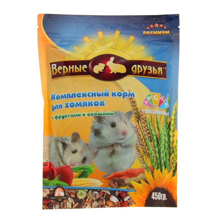 

Сухой корм для хомяков Верные друзья с фруктами и овощами 450 г