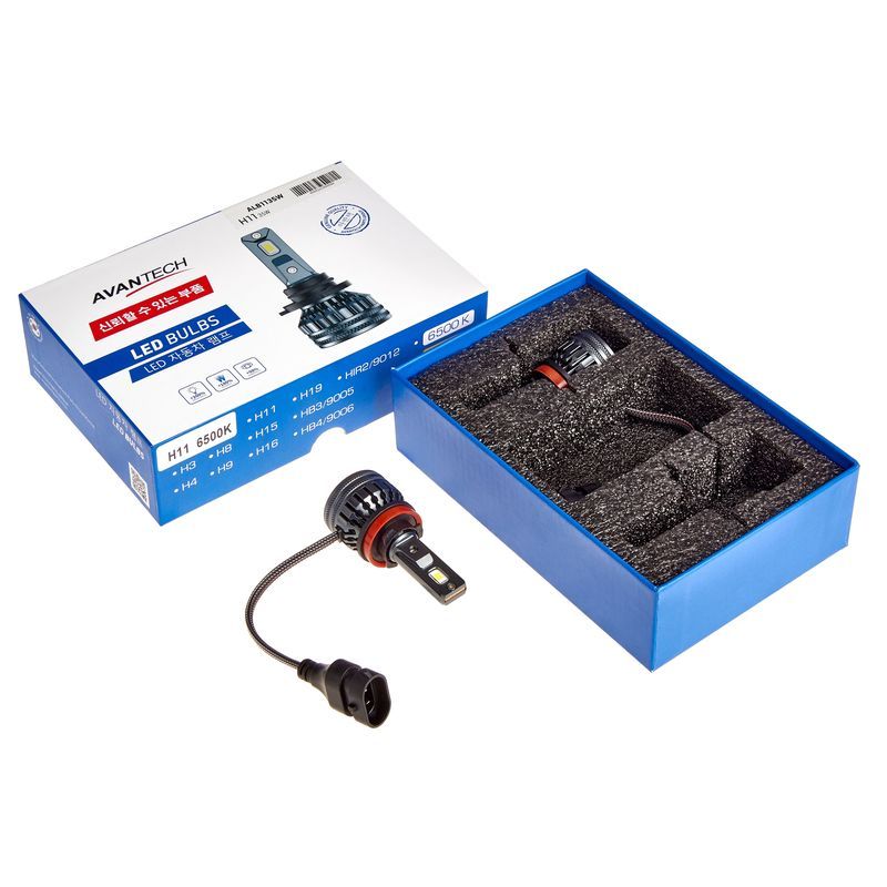 

Лампа светодиодная LED Avantech H11 12V 35W, 6500К 3500lm 2 шт. арт. ALB1135W, H11