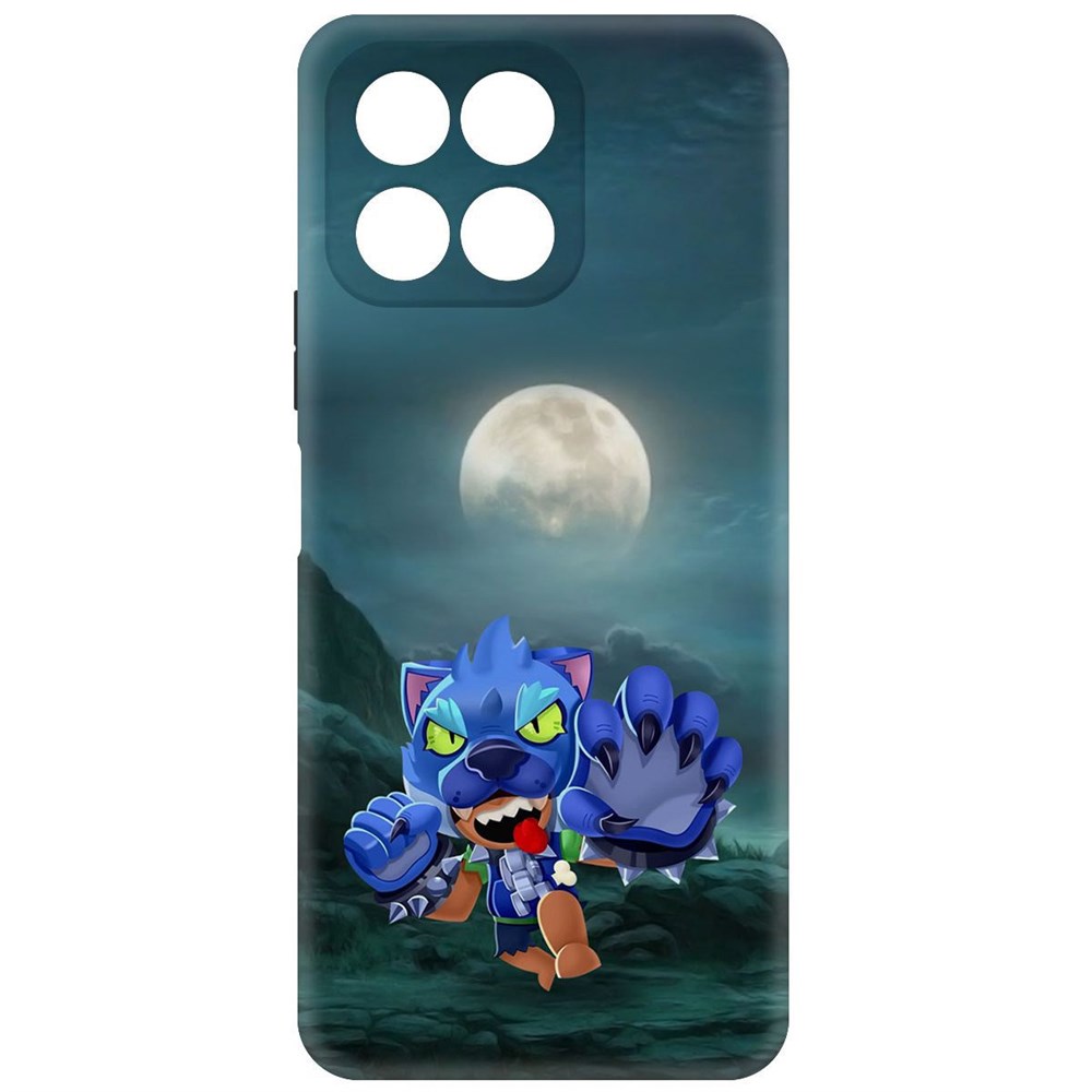 

Чехол-накладка Софт Brawl Stars - Оборотень Леон для Honor X8 5G, Черный
