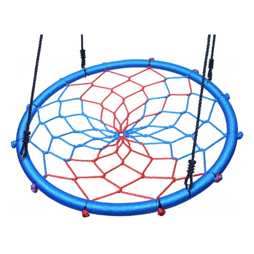 фото Качели детские капризун гнездо, 100 см, сине-цветные