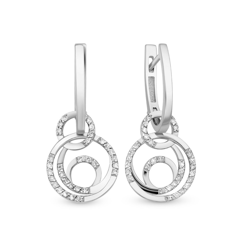 

Серьги из белого золота с бриллиантом 585Gold 102005844, 102005844
