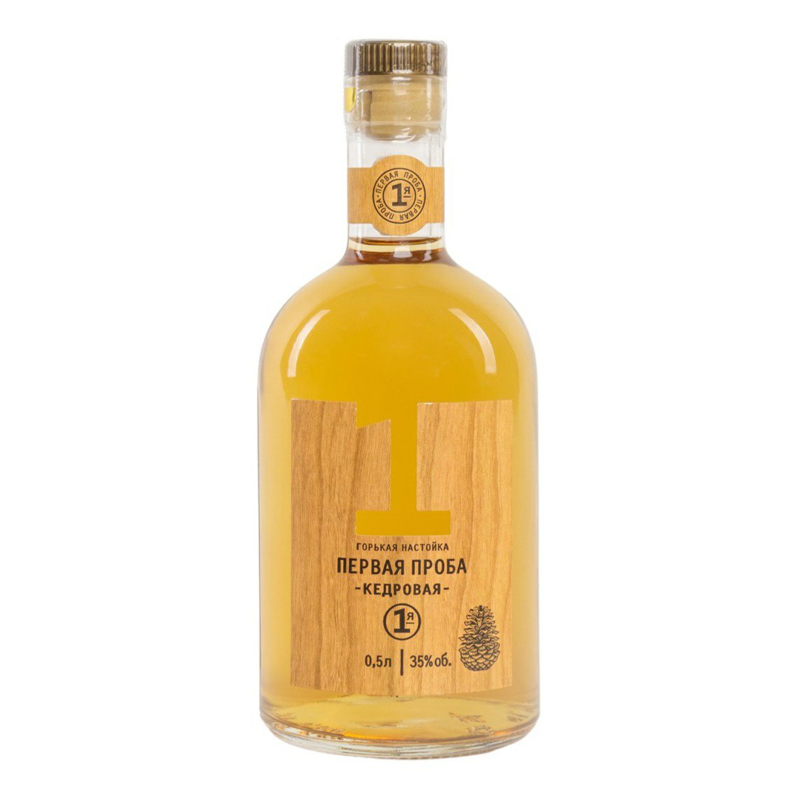 Настойка Первая проба Кедровая горькая 35% 0,5 л