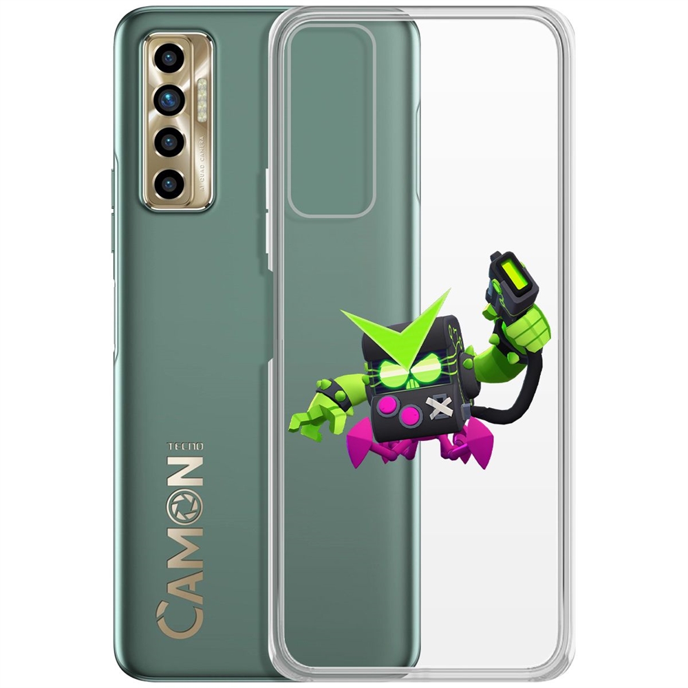 

Чехол-накладка Brawl Stars-Вирус 8-бит для Tecno Camon 17P