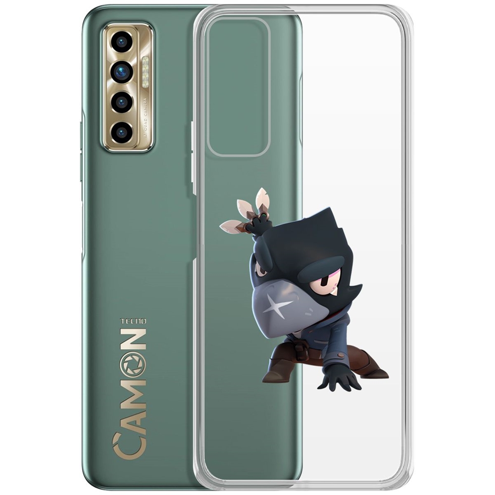 

Чехол-накладка Brawl Stars-Ворон для Tecno Camon 17P