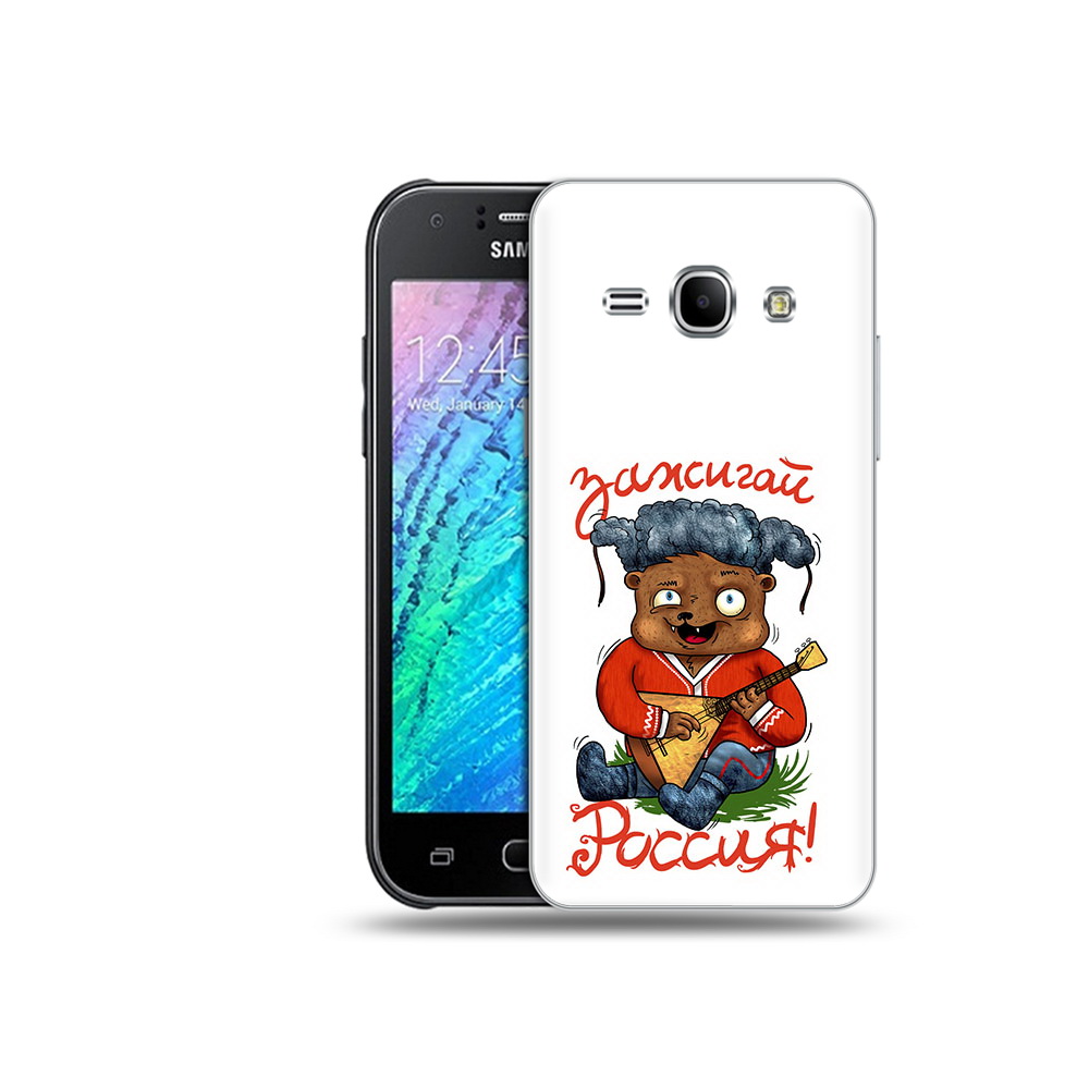 

Чехол MyPads Tocco для Samsung Galaxy J1 Зажигай Россия (PT26162.569.82), Прозрачный, Tocco