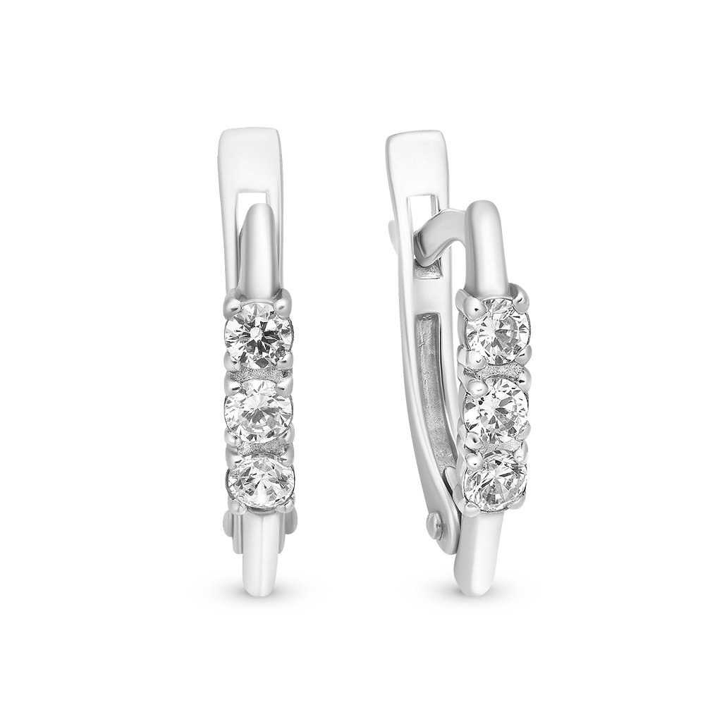 

Серьги из белого золота с бриллиантом 585Gold 102005329, 102005329