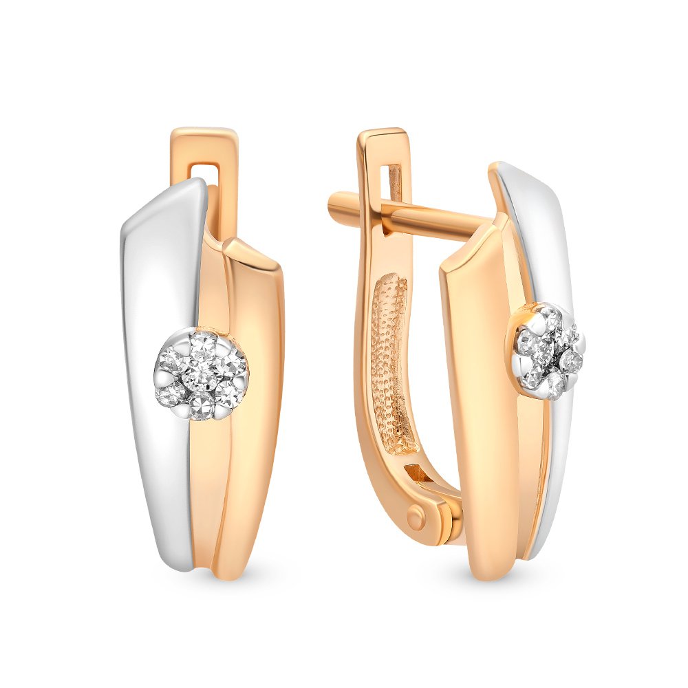 

Серьги из красного золота 585Gold 102005169, бриллиант, 102005169