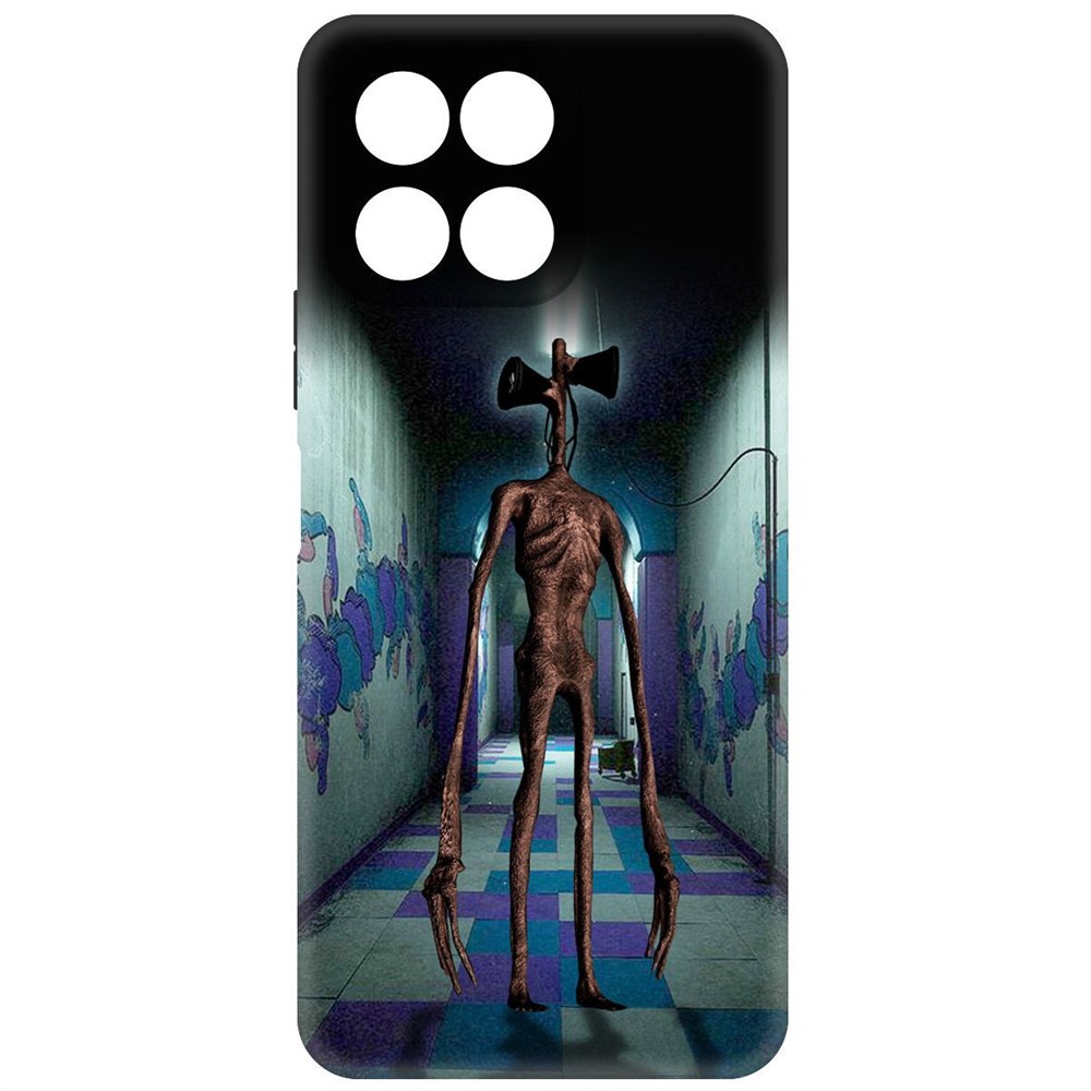 

Чехол-накладка Софт Хаги Ваги - Сиреноголовый для Honor X8 5G, Черный