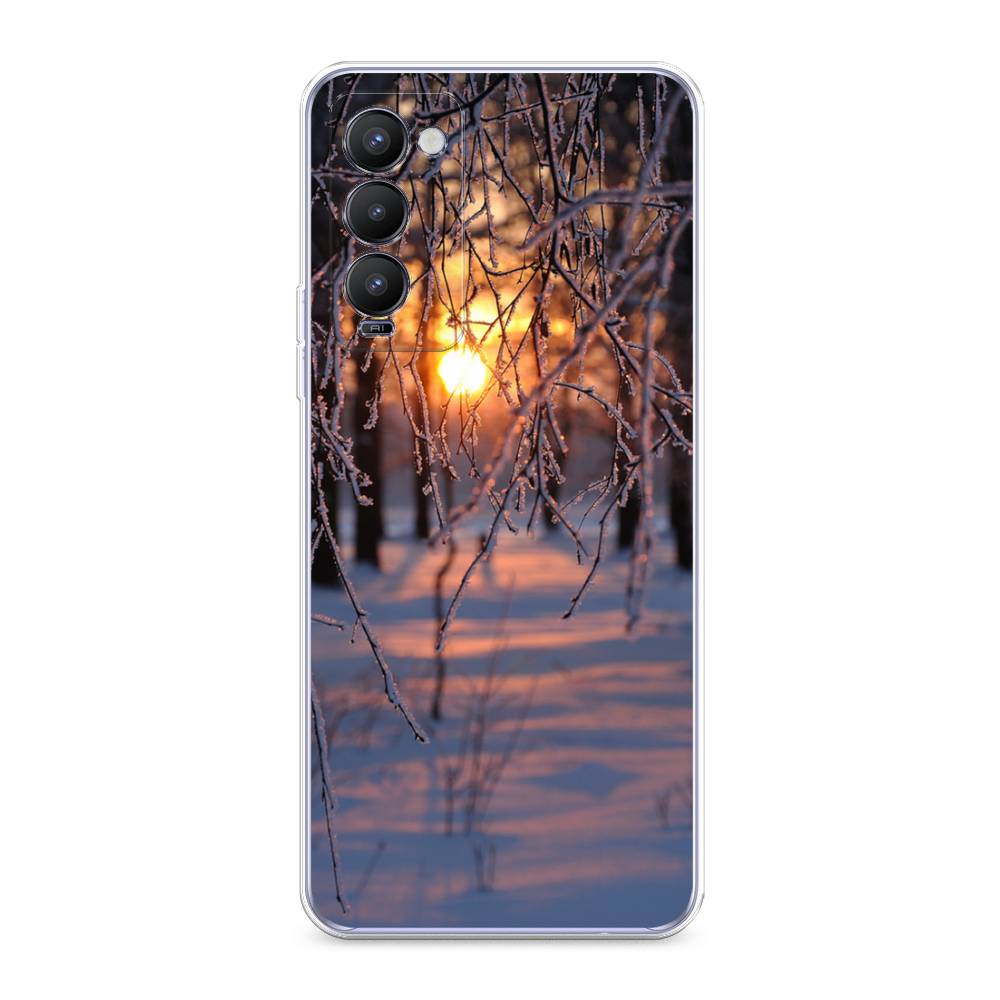 

Чехол на Tecno Camon 18 "Зима 7", Оранжевый;розовый;черный, 300950-2