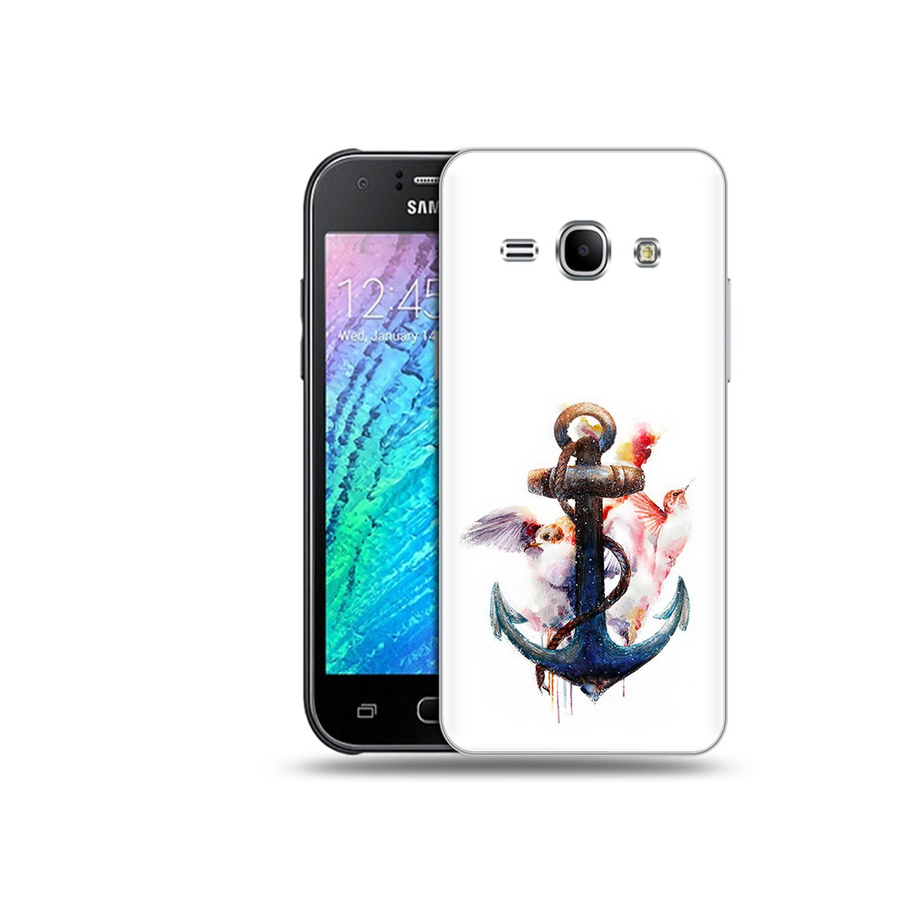 

Чехол MyPads Tocco для Samsung Galaxy J1 якорь с птицами (PT26162.569.703), Прозрачный, Tocco
