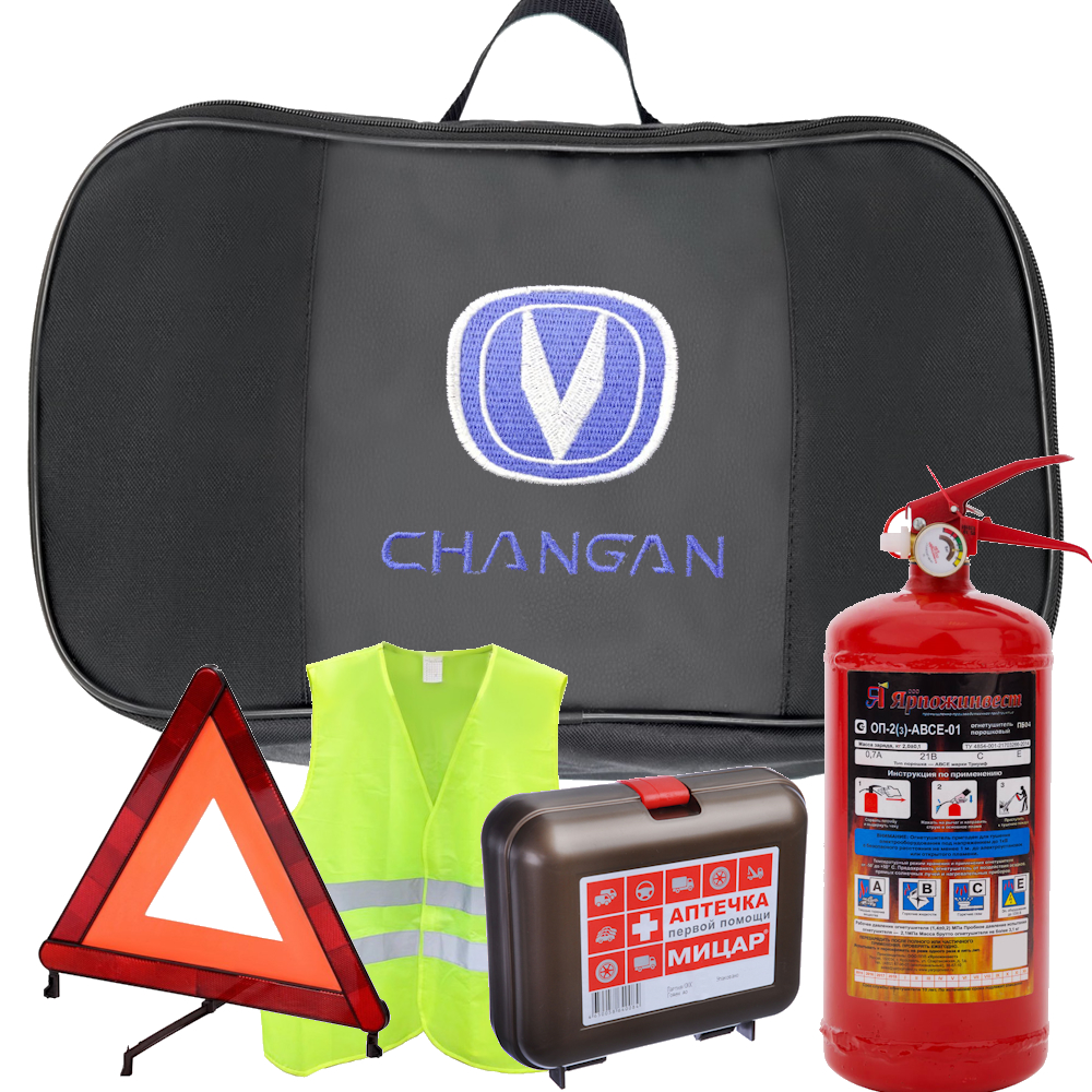 Набор автомобилиста Lord 5 предметов для ТО, сумка ткань с логотипом Changan