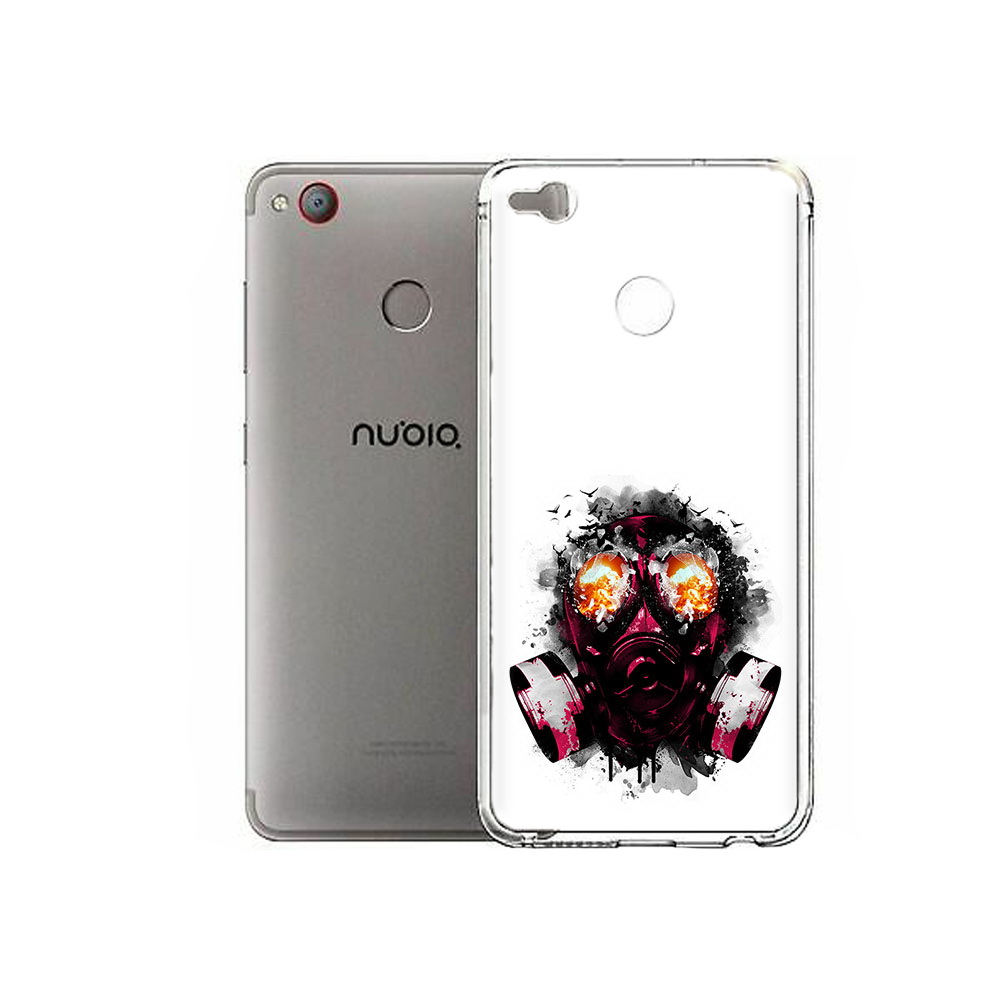 

Чехол MyPads Tocco для ZTE Nubia Z11 Mini красный противогаз (PT53565.450.412), Tocco