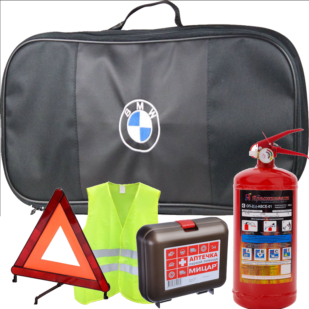 Набор автомобилиста Lord 5 предметов для ТО, сумка ткань с логотипом BMW