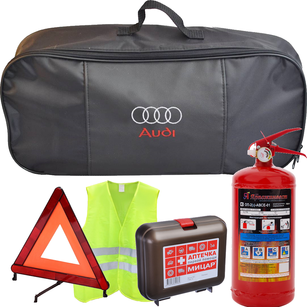 Набор автомобилиста Lord 5 предметов для ТО, сумка ткань с логотипом AUDI