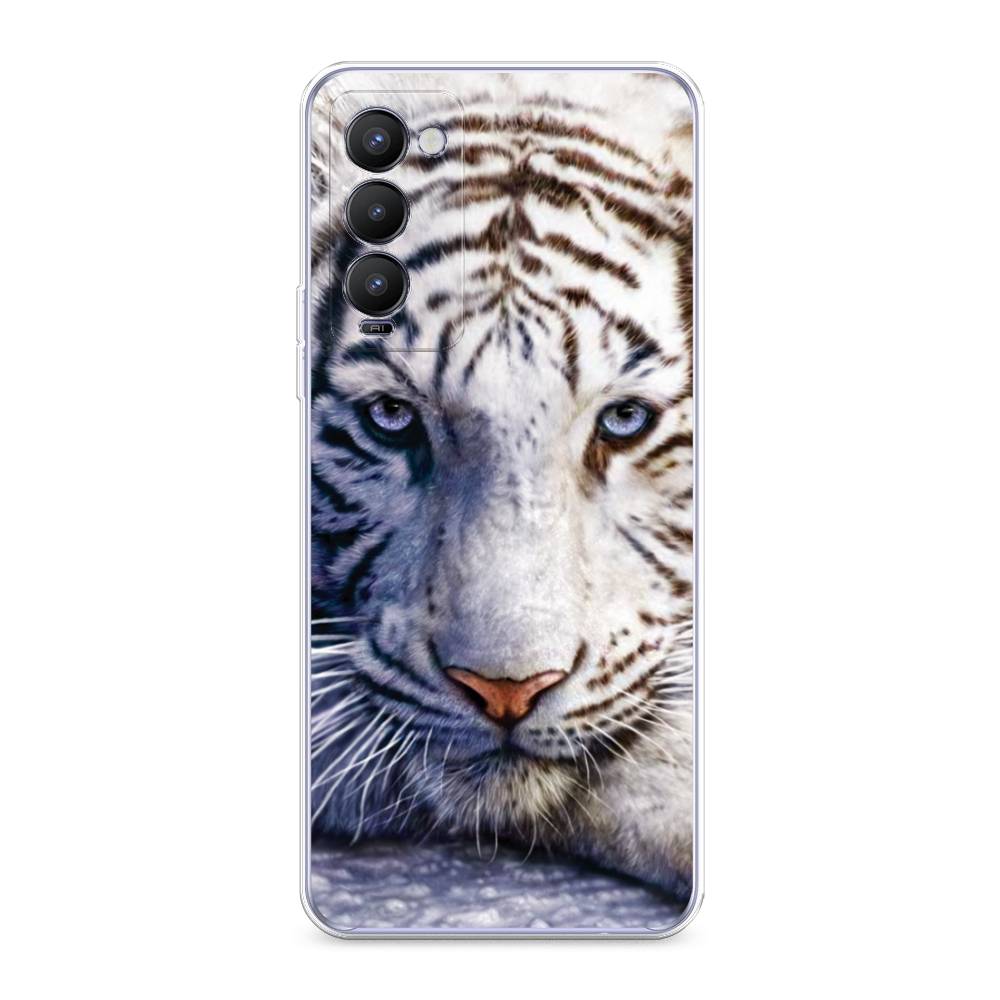 

Чехол на Tecno Camon 18 "Бенгальский тигр", Коричневый;белый, 300950-1