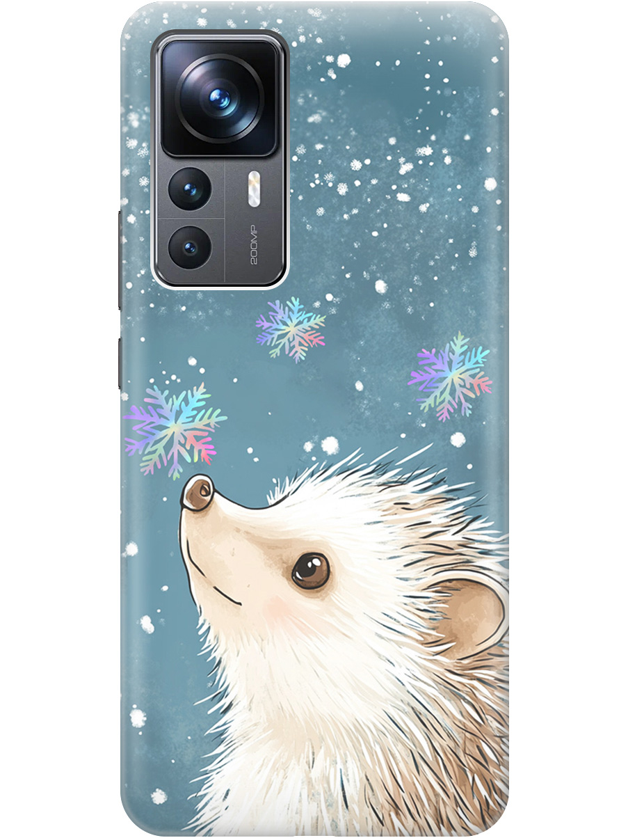 

Силиконовый чехол на Xiaomi 12T / 12T Pro с принтом "Ежик и снежинки", Прозрачный;белый;серый;синий, 762091912