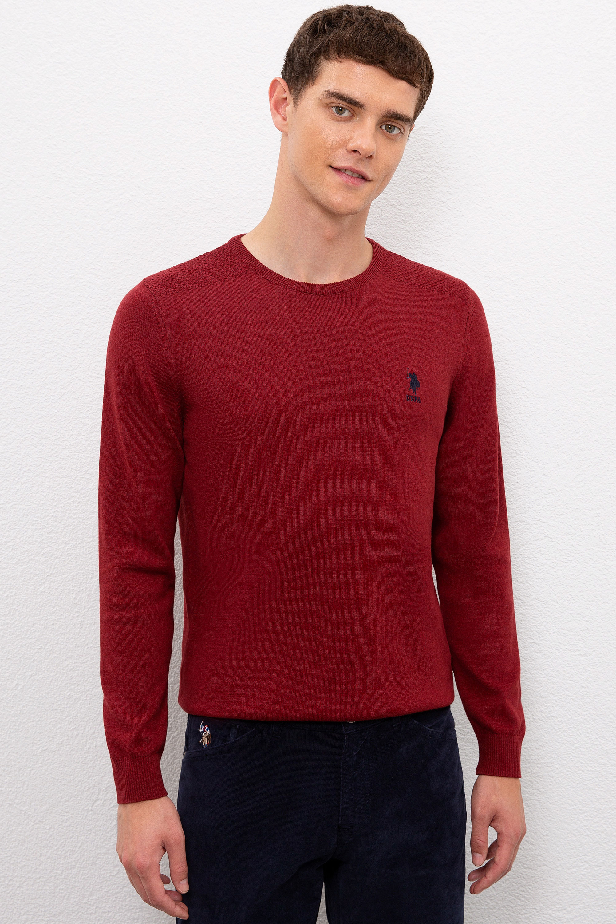 

Джемпер мужской G081SZ0TK0TD01-BSK20 U.S. POLO Assn. бордовый L, G081SZ0TK0TD01-BSK20