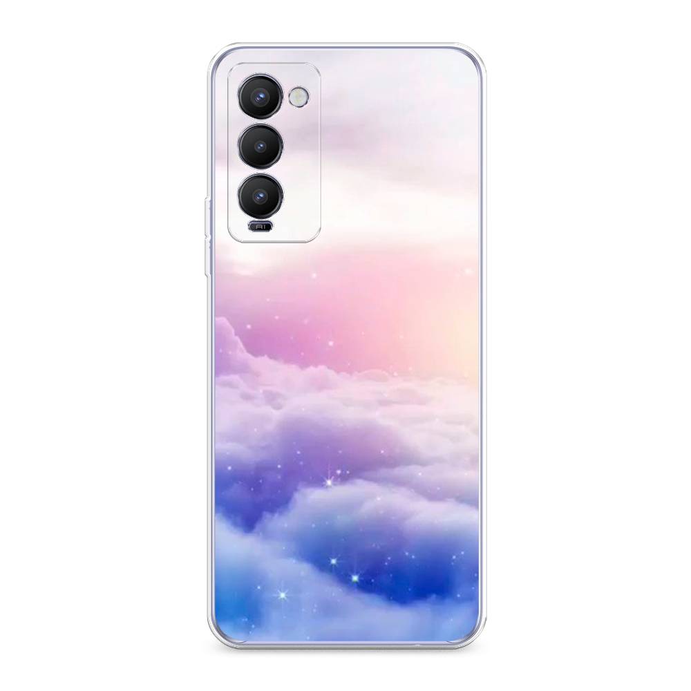 

Чехол на Tecno Camon 18 "Небеса", Голубой;белый;розовый, 300950-2