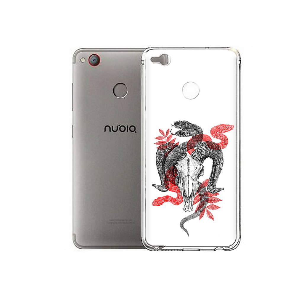 

Чехол MyPads Tocco для ZTE Nubia Z11 Mini змея в черепе рисунок (PT53565.450.365), Tocco