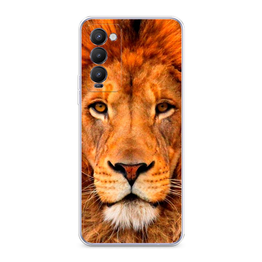 

Чехол на Tecno Camon 18 "Благородный лев", Оранжевый, 300950-1