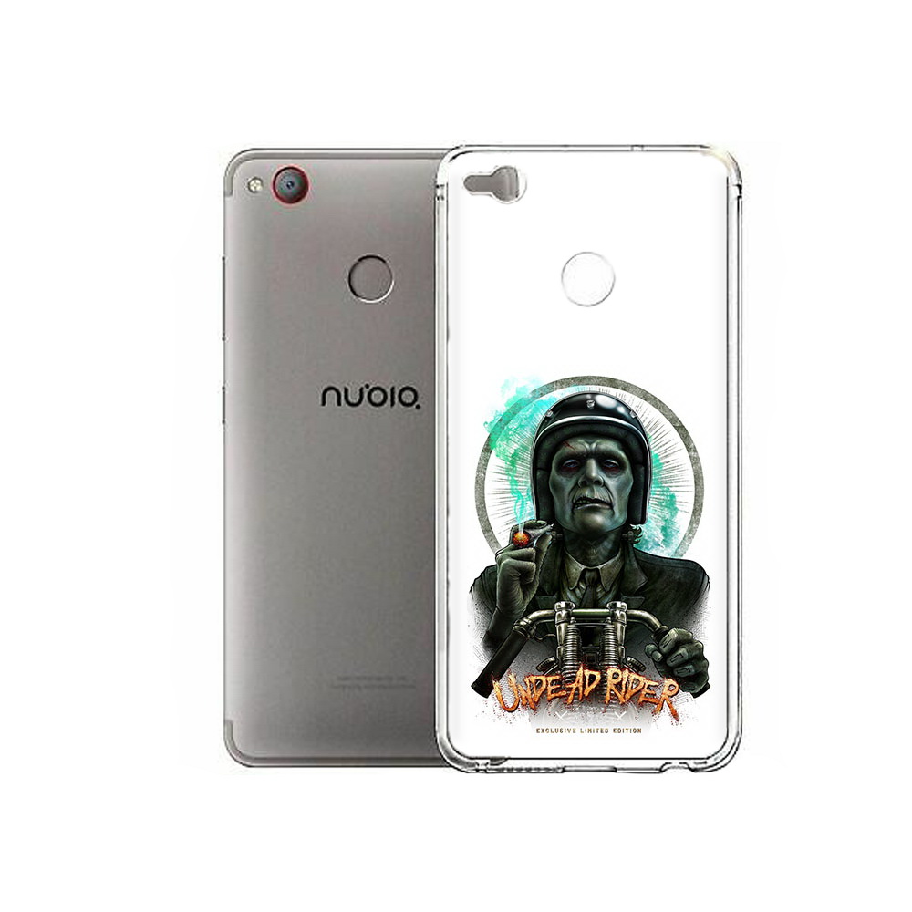 

Чехол MyPads Tocco для ZTE Nubia Z11 Mini зеленый мужчина с сигаретой на мотоцикле, Tocco