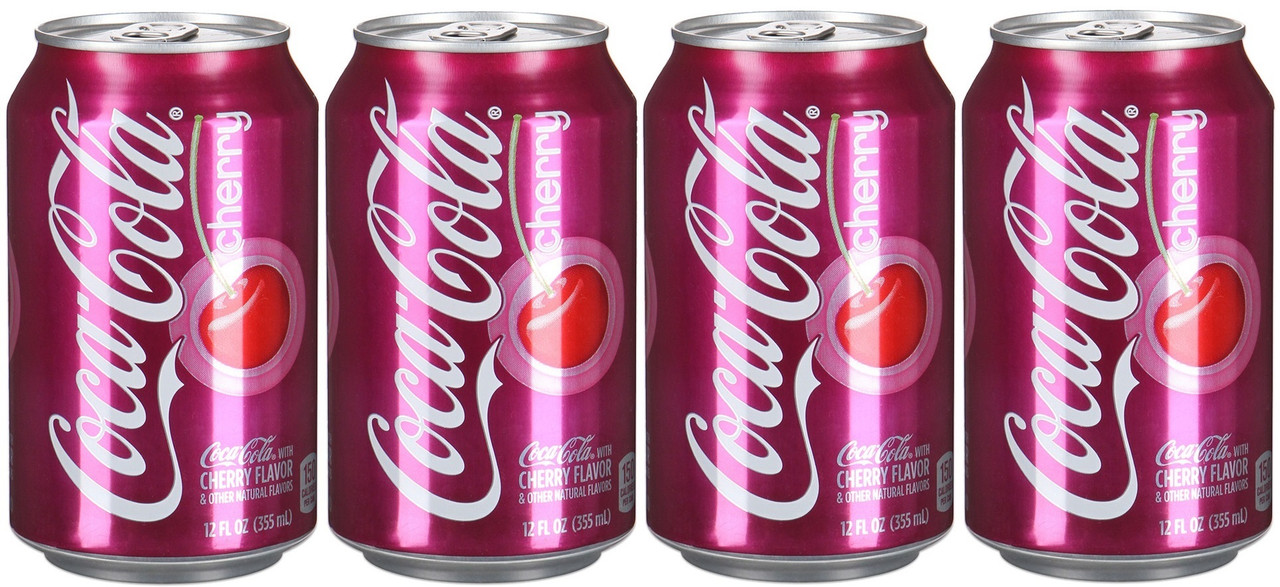 Газированный напиток Coca-Cola Cherry, 355 мл х 4шт