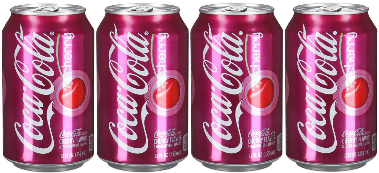 

Газированный напиток Coca-Cola Cherry, 355 мл х 4шт, Газированный напиток