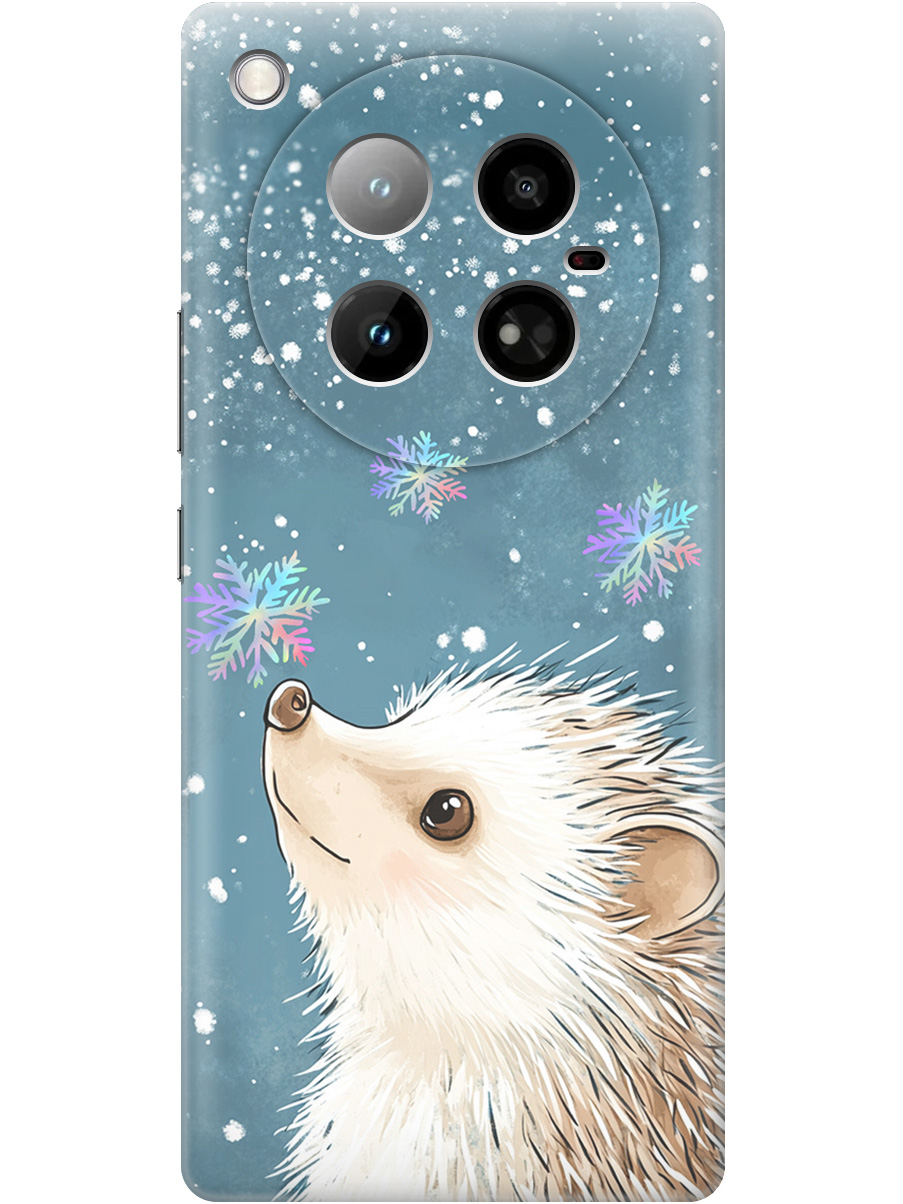 

Силиконовый чехол на Infinix Zero 40 4G с принтом "Ежик и снежинки", Прозрачный;белый;серый;синий, 786722312