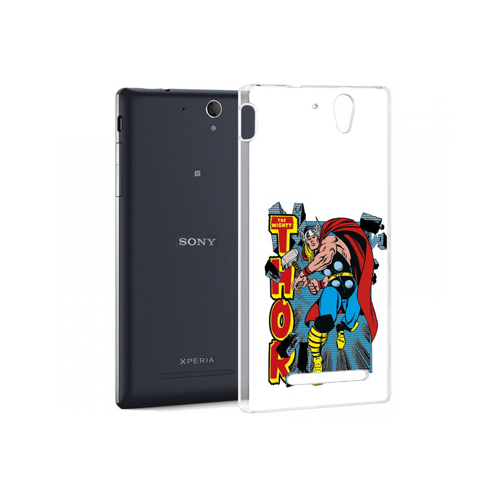 Чехол MyPads Tocco для Sony Xperia C3 тор комикс (PT18760.251.645)