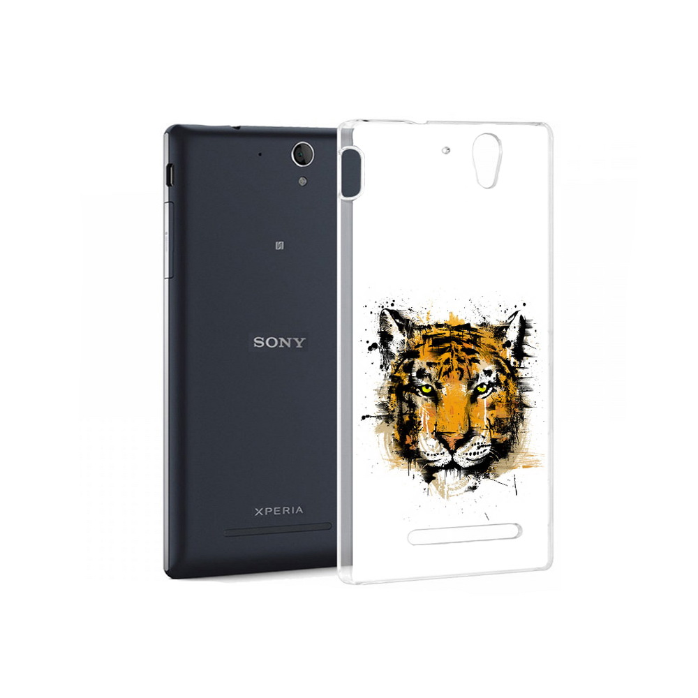 

Чехол MyPads Tocco для Sony Xperia C3 тигруля (PT18760.251.643), Прозрачный, Tocco