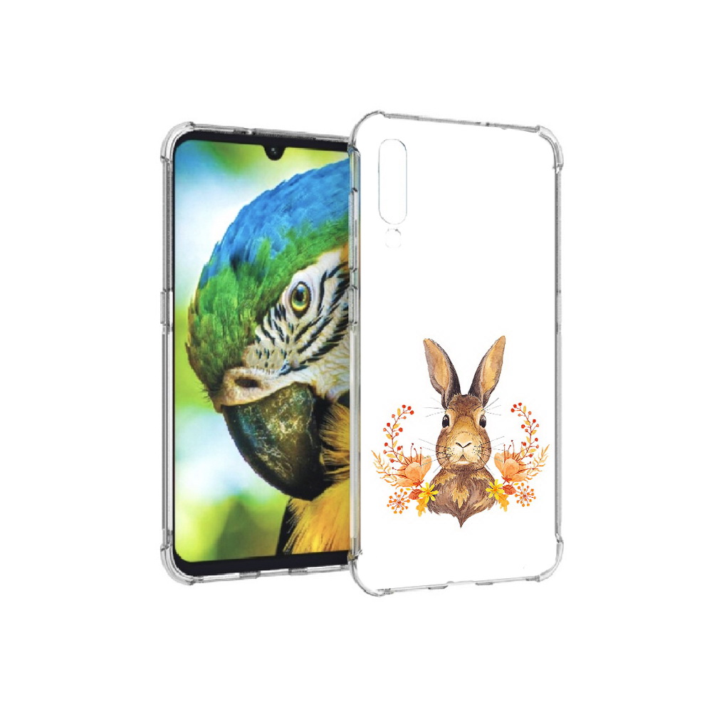 

Чехол MyPads Tocco для Xiaomi Mi 9 зайка в цветах (PT126035.255.349), Прозрачный, Tocco