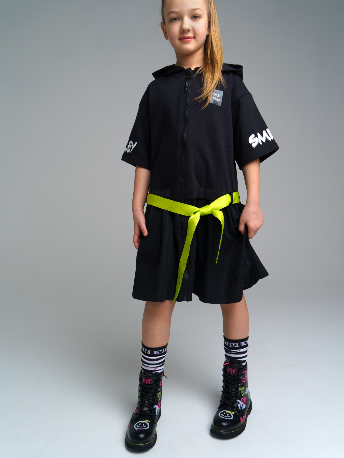 

Платье детское PlayToday 12321158, цвет черный, размер 134, 12321158