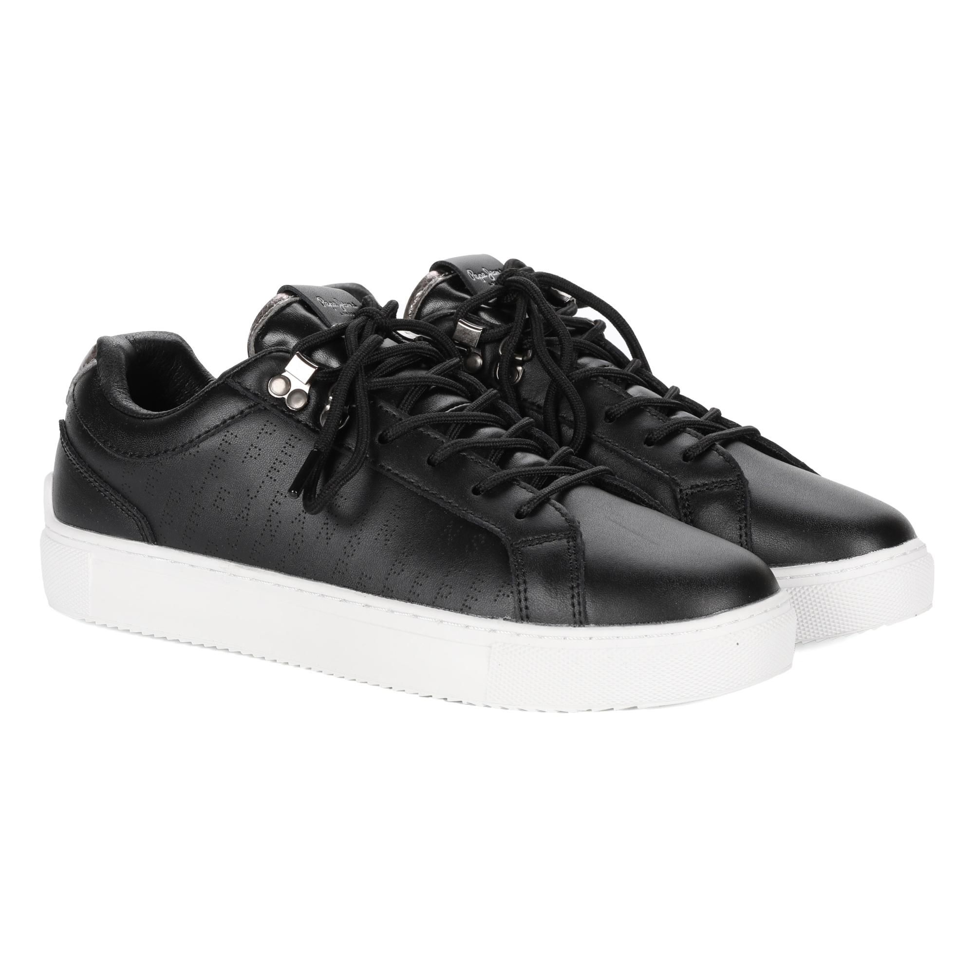 

Кеды женские Pepe Jeans London ADAMS LOG PLS31403 черные 36 EU, ADAMS LOG PLS31403