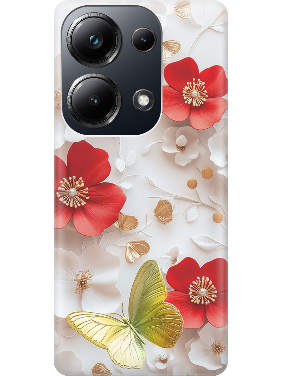 

Силиконовый чехол на Xiaomi Redmi Note 13 Pro 4G / Poco M6 Pro 4G с принтом 832876, Прозрачный;белый;золотистый;красный, 779826823
