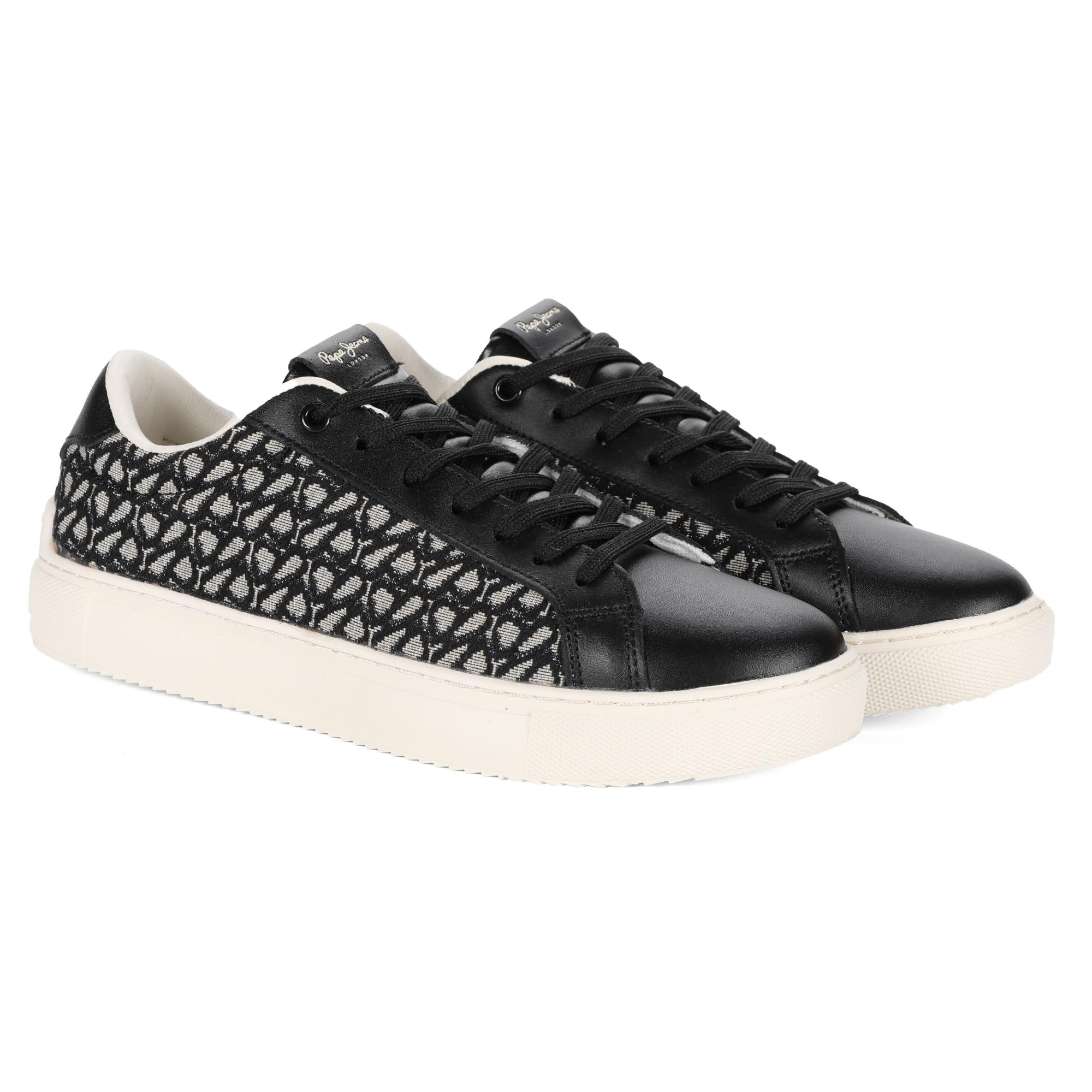 

Кеды женские Pepe Jeans London ADAMS JACKI PLS31378 черные 38 EU, ADAMS JACKI PLS31378