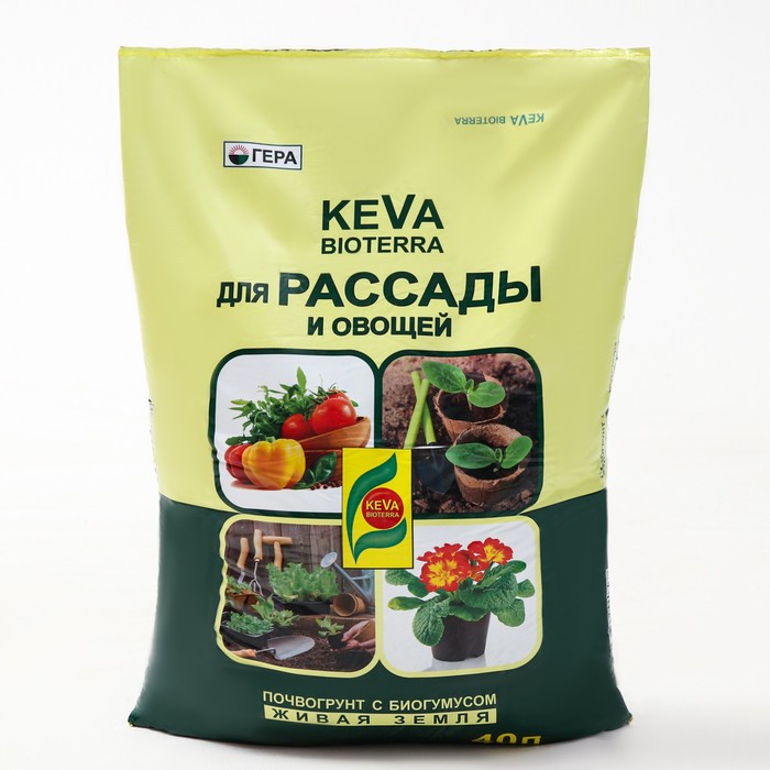 

Почвогрунт KEVA BIOTERRA для Рассады и Овощей, 40 л